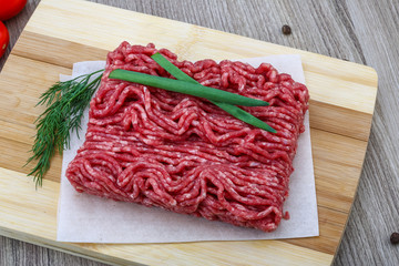 Raw minced meat