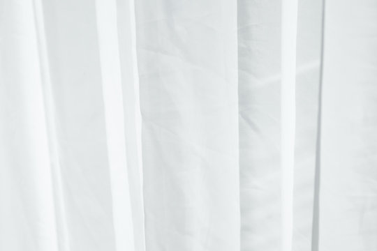 White textile curtain