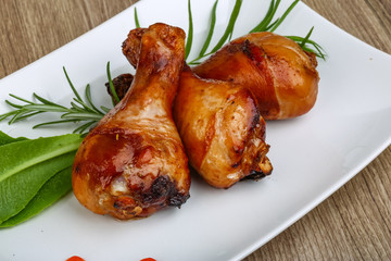 Roasted chicken legs