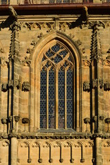 Architectural detail in the historical town of Bamberg, Bavaria, region Upper Franconia, Germany