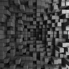 Abstract 3D Cubes Blocks Wallpaper Background