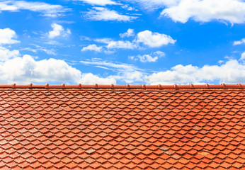 Rooftop with the clear sky