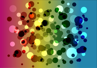 bright bubbles vector background