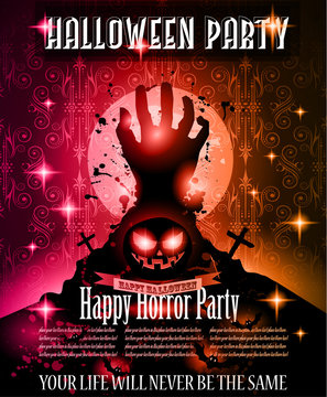 Halloween Night Event Flyer Party template