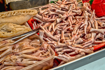 Chicken Feet in Market, Hong Kong, China