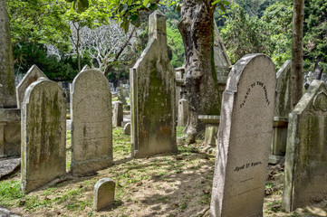 Cemetery in Hong Kong, China