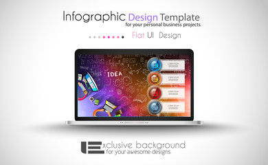 Fototapeta na wymiar Clean Infographic Layout Template for data and information analysis