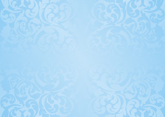 blue background with vintage pattern