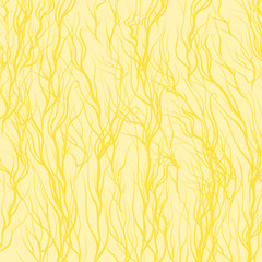 Trees on Yellow Background