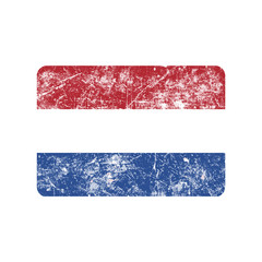 illustration vector grunge stamp flag of Netherland country.