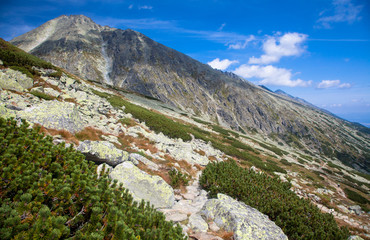 Fototapeta na wymiar Peak Koncista in High Tatras, Slovakia