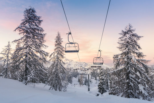 Ski center of Vogel-Slovenia