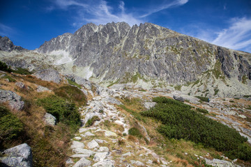Fototapeta na wymiar Gerlachovsky peak in High Tatras, Slovakia