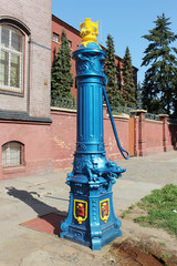 Historische Wasserpumpe in Stettin