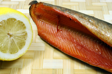 Балык горбуши с лимоном