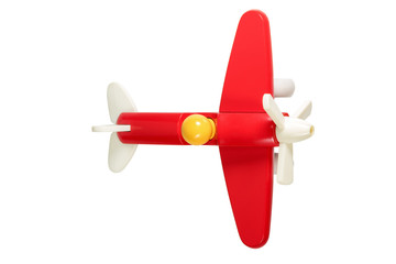 Red a children wooden plane