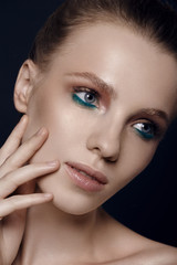 Obraz premium Portrait of a beautiful woman in studio