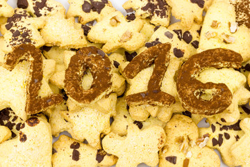 2016 New year cookie