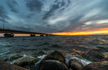 Öland Bridge Sunset © davidhjort