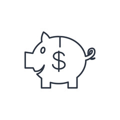 Vector piggy bank icon