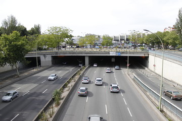 Trafic routier sur le périphérique à Paris