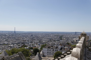 Paysage urbain &agrave; Paris, vue depuis le Sacr&eacute; C&oelig;ur