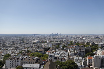 Paysage urbain à Paris, vue depuis le Sacré Cœur