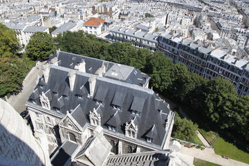 Paysage urbain à Paris, vue depuis le Sacré Cœur	