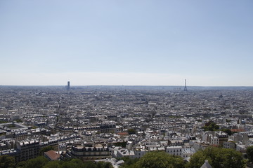 Paysage urbain &agrave; Paris, vue depuis le Sacr&eacute; C&oelig;ur