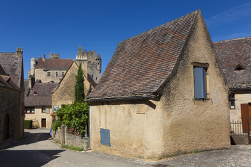 Fototapeta na wymiar View of Beynac-et-Cazenac, Dordogne, Aquitaine, France