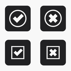 Vector modern vote  icons set 