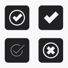 Vector modern vote  icons set 