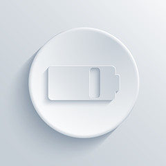Fototapeta premium Vector modern light circle icon