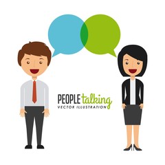 people talking