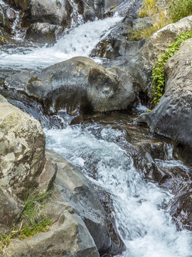 scenic waterfall in Bali