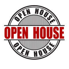 Open house stamp