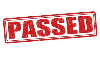 Passed stamp