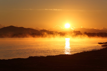 Sunrise landscape in Majorca