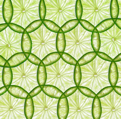 Fresh lime and slice, Isolated on background