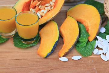 pumpkin juice with seed