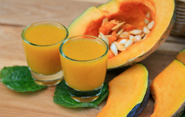 pumpkin juice with seed