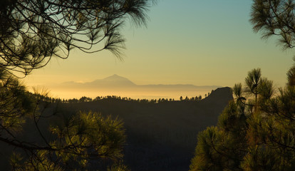 Gran Canaria, sunset from Las Cumbres