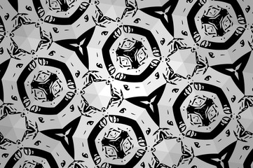 Чёрно-белые узоры. 2.2