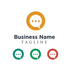 Chat vector logo icon
