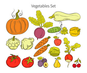 vegetables set