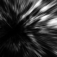 Abstract digital image with fast motion blur effect