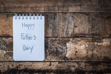 father day word on paper