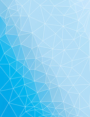 Abstract blue polygon vector background