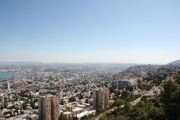 Fototapeta premium Landscape of Haifa, Israel 