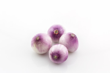 Group of red onion.